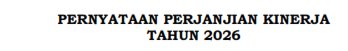 Perjanjian Kerja 2026